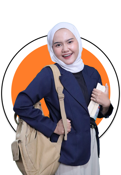 Happy female student